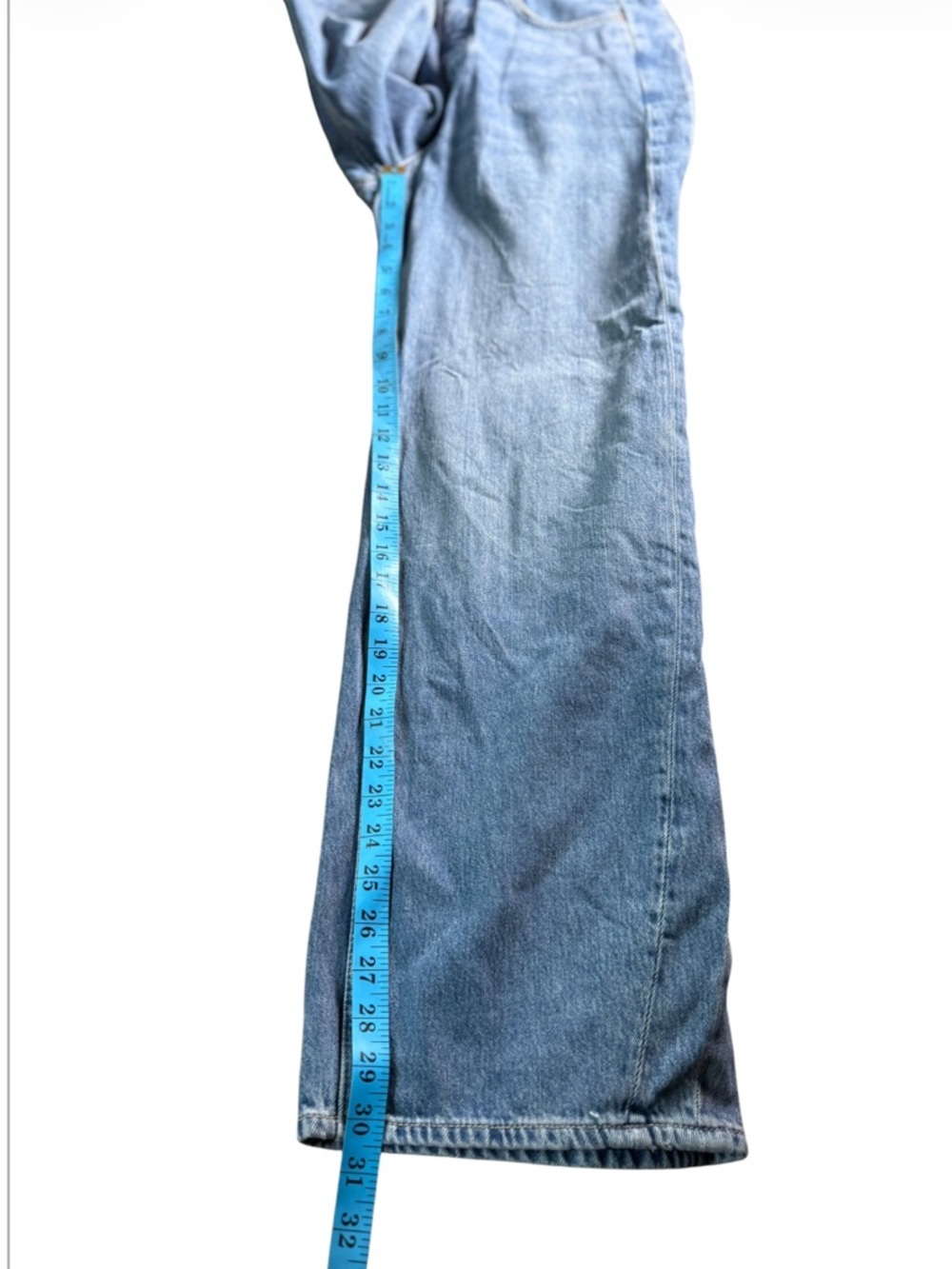 Free People We The Free Barrel Jeans Size 28 High Rise  Wide Leg Light Wash NWOT - Picture 4 of 15